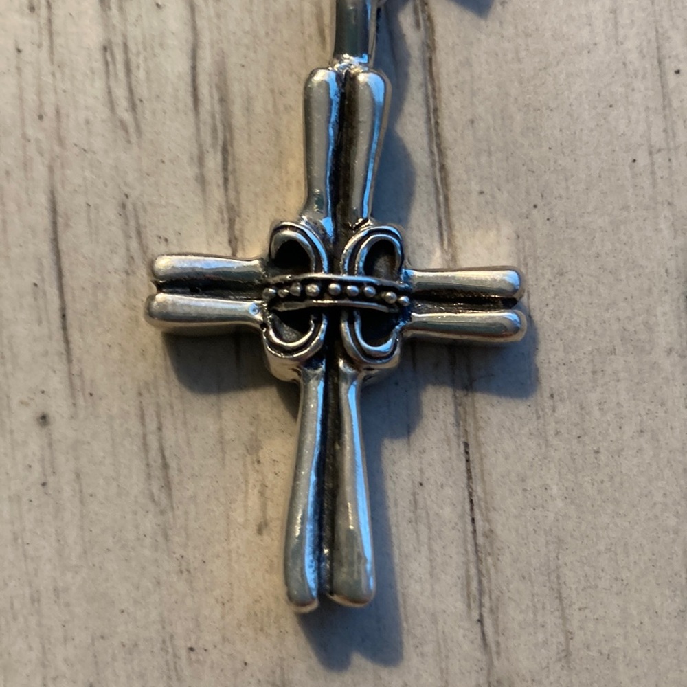 Sterling cross pendant.